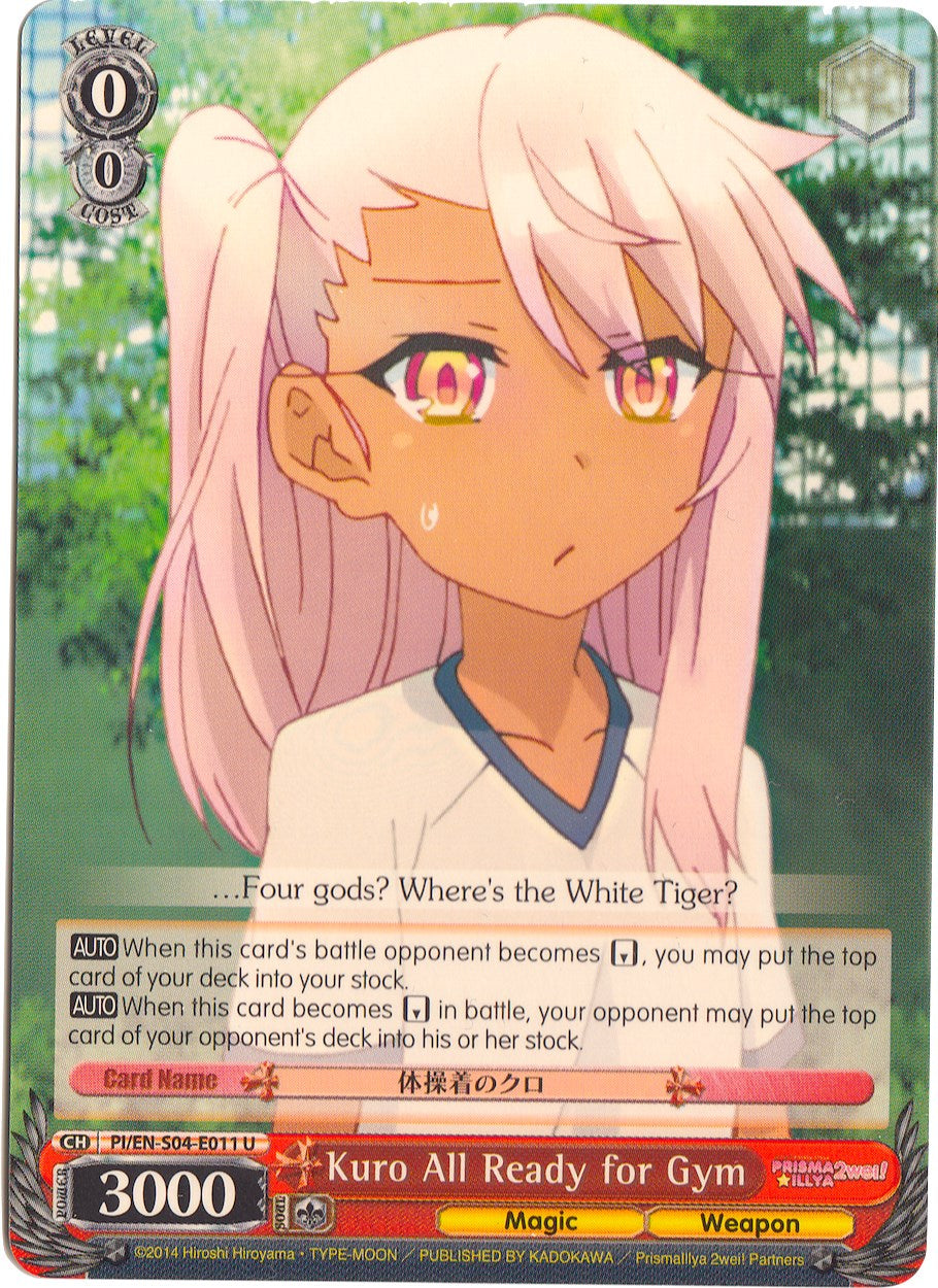 Kuro All Ready for Gym (PI/EN-S04-E011 U) [Fate/kaleid liner PRISMA ILLYA DX] | Cracking-Singles