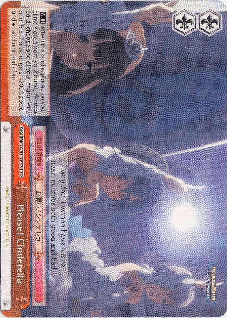 Please! Cinderella (IMC/W41-TE37d TD) (Red) [The iDOLM@STER Cinderella Girls] | Cracking-Singles