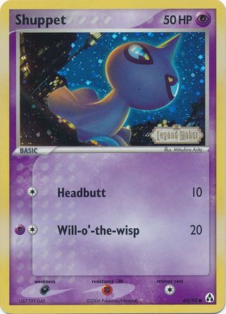 Shuppet (63/92) (Stamped) [EX: Legend Maker] | Cracking-Singles