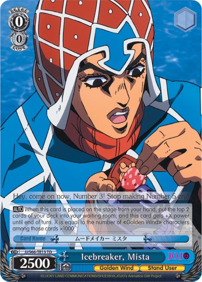 Icebreaker, Mista (JJ/S66-TE13 TD) [JoJo's Bizarre Adventure: Golden Wind] | Cracking-Singles