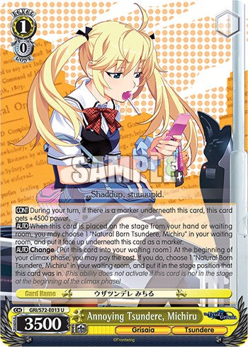 Annoying Tsundere, Michiru [The Fruit of Grisaia] | Cracking-Singles