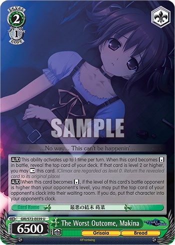 The Worst Outcome, Makina [The Fruit of Grisaia] | Cracking-Singles