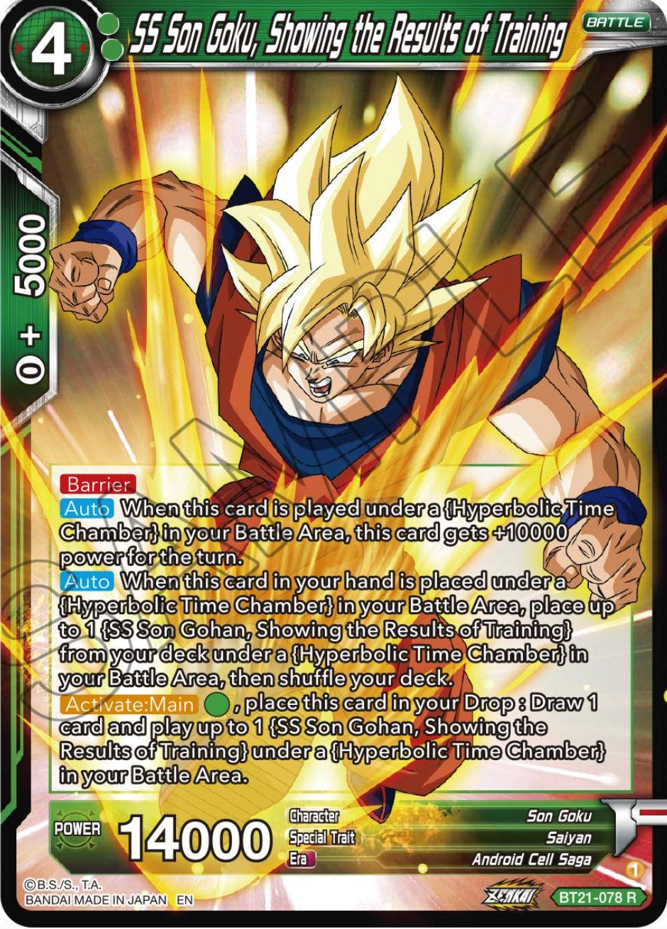 SS Son Goku, Showing the Results of Training (BT21-078) [Wild Resurgence] | Cracking-Singles