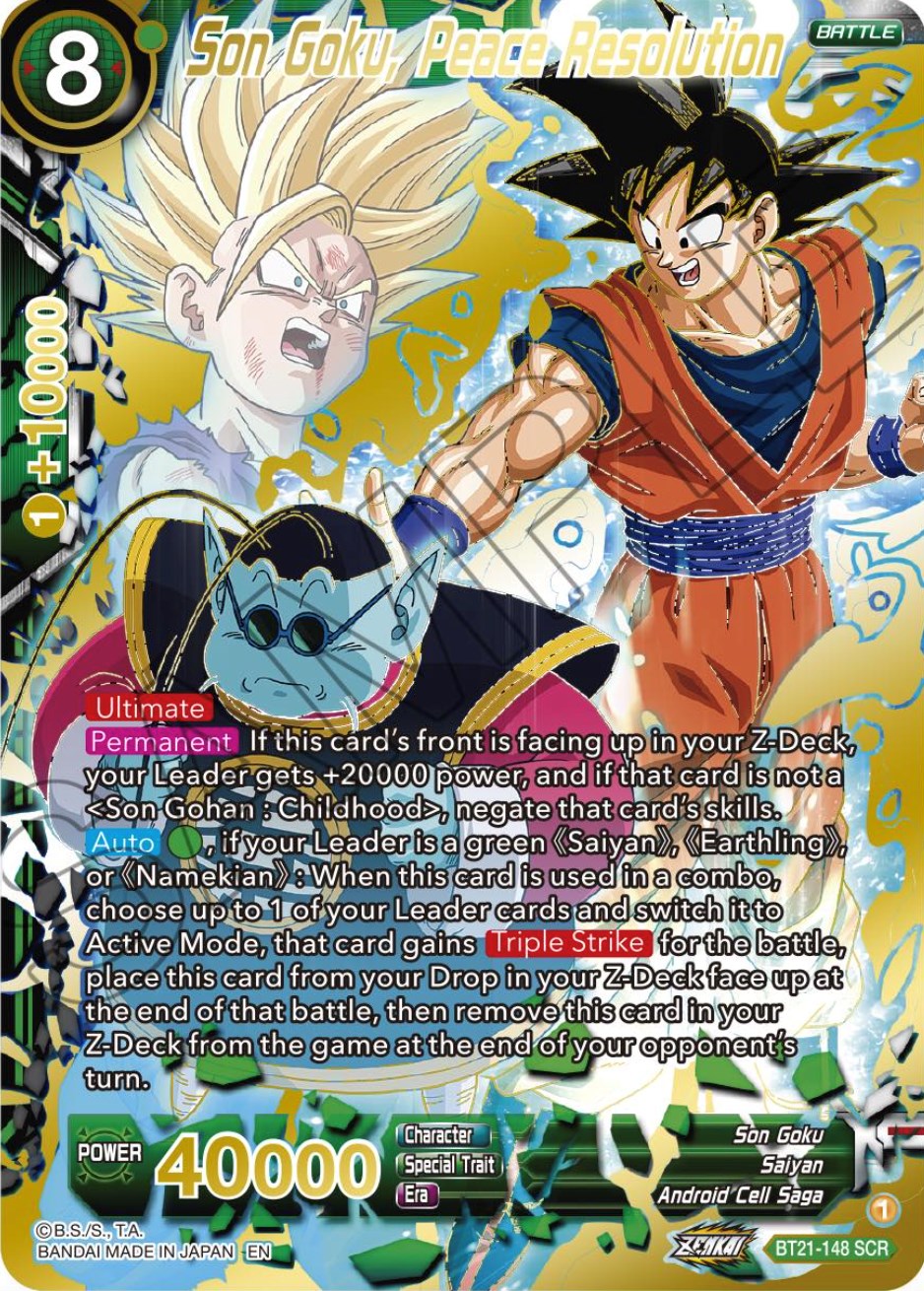 Son Goku, Peace Resolution (BT21-148) [Wild Resurgence] | Cracking-Singles
