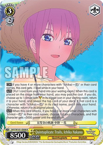 Quintuplicate Trails, Ichika Nakano (5HY/W101-E008 R) [The Quintessential Quintuplets Movie] | Cracking-Singles