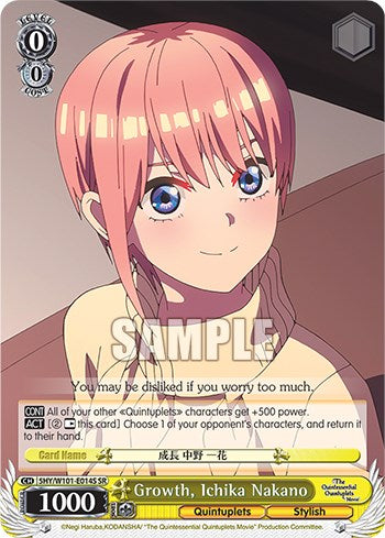 Growth, Ichika Nakano (5HY/W101-E014S SR) [The Quintessential Quintuplets Movie] | Cracking-Singles