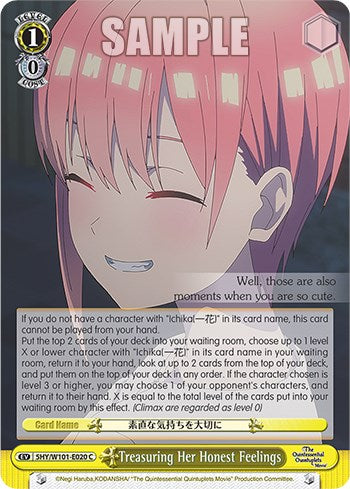 Treasuring Her Honest Feelings (5HY/W101-E020 C) [The Quintessential Quintuplets Movie] | Cracking-Singles