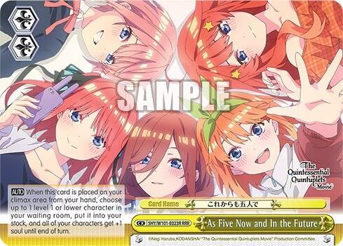 As Five Now and In the Future (5HY/W101-E023R RRR) [The Quintessential Quintuplets Movie] | Cracking-Singles