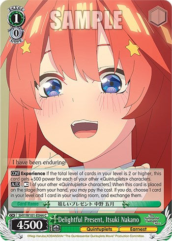 Delightful Present, Itsuki Nakano (5HY/W101-E044 C) [The Quintessential Quintuplets Movie] | Cracking-Singles