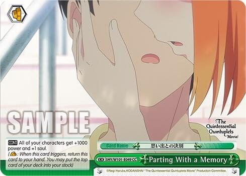 Parting With a Memory (5HY/W101-E049 CC) [The Quintessential Quintuplets Movie] | Cracking-Singles