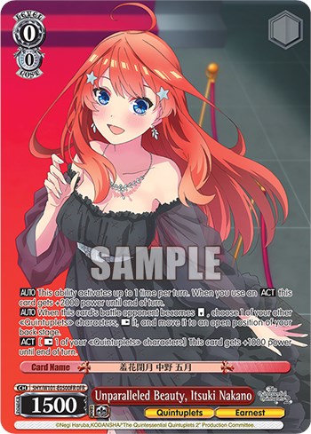 Unparalleled Beauty, Itsuki Nakano (5HY/W101-E050OFR OFR) [The Quintessential Quintuplets Movie] | Cracking-Singles
