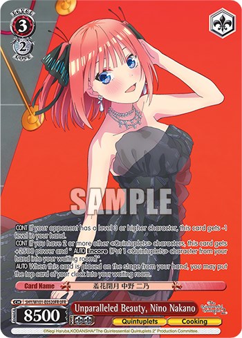 Unparalleled Beauty, Nino Nakano (5HY/W101-E052OFR OFR) [The Quintessential Quintuplets Movie] | Cracking-Singles