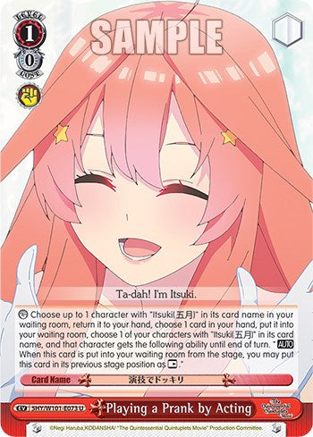 Playing a Prank by Acting (5HY/W101-E073 U) [The Quintessential Quintuplets Movie] | Cracking-Singles