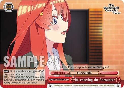 Re-enacting the Encounter (5HY/W101-E076 CC) [The Quintessential Quintuplets Movie] | Cracking-Singles