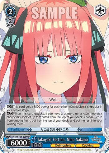 Takoyaki Faction, Nino Nakano (5HY/W101-E090 U) [The Quintessential Quintuplets Movie] | Cracking-Singles