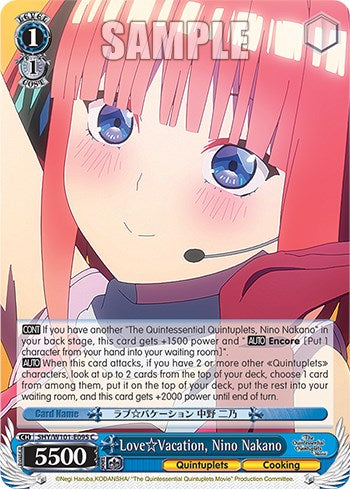 Love Vacation, Nino Nakano (5HY/W101-E095 C) [The Quintessential Quintuplets Movie] | Cracking-Singles