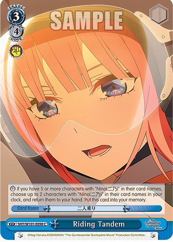 Riding Tandem (5HY/W101-E098 C) [The Quintessential Quintuplets Movie] | Cracking-Singles