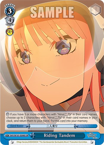 Riding Tandem (5HY/W101-E098S SR) [The Quintessential Quintuplets Movie] | Cracking-Singles
