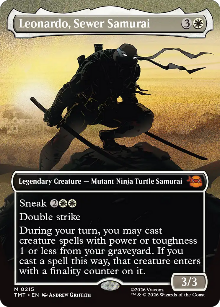 Leonardo, Sewer Samurai (Borderless) [Teenage Mutant Ninja Turtles] | Cracking-Singles