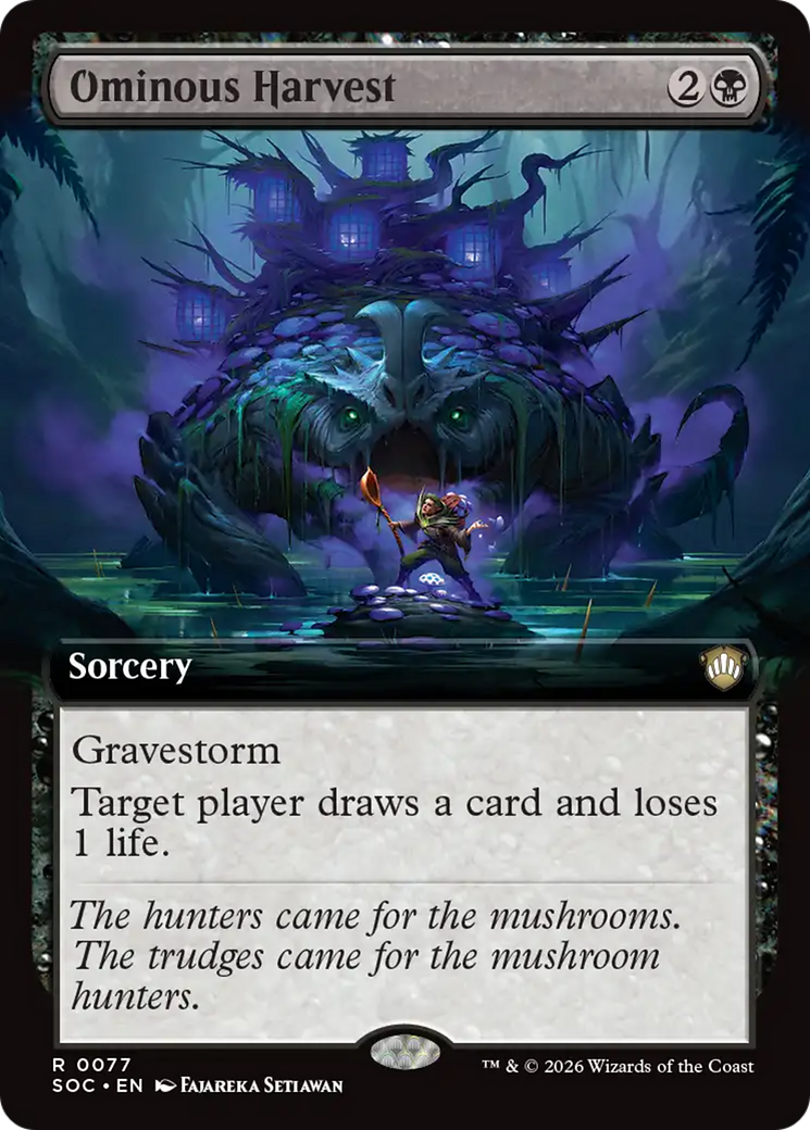 Ominous Harvest (Extended Art) [Secrets of Strixhaven Commander] | Cracking-Singles