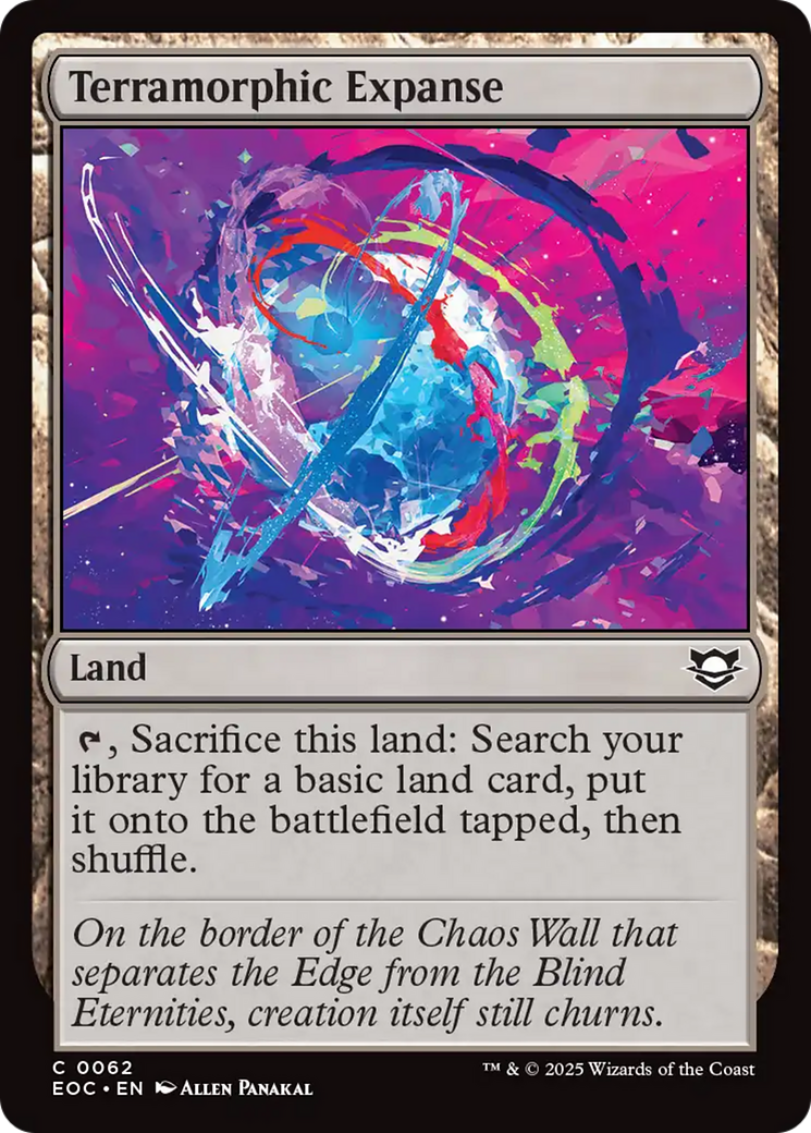 Terramorphic Expanse [Edge of Eternities Commander] | Cracking-Singles