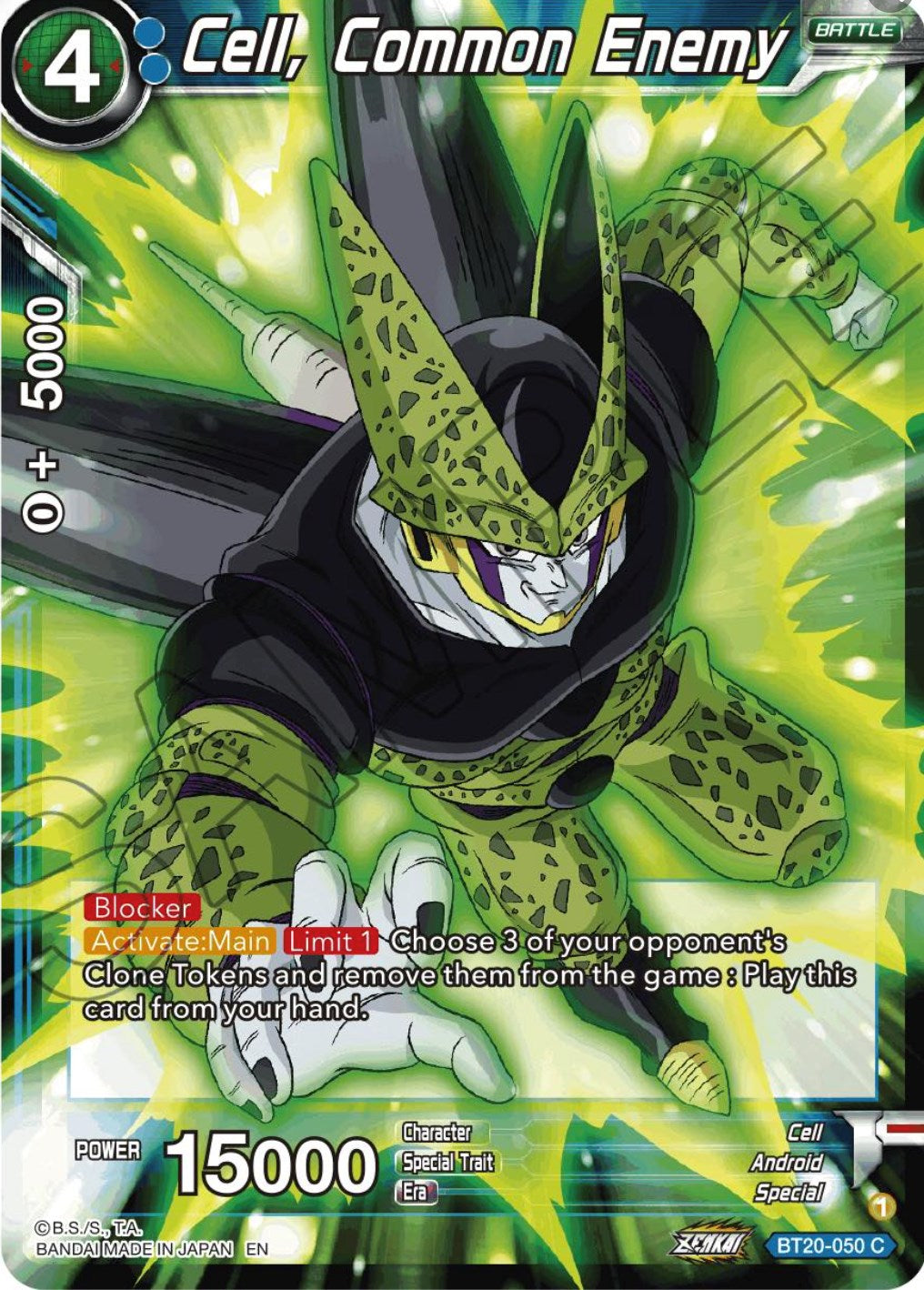 Cell, Common Enemy (BT20-050) [Power Absorbed] | Cracking-Singles