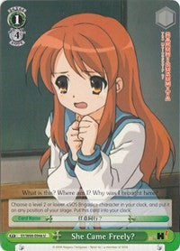 She Came Freely? (SY/W08-E046 U) [The Melancholy of Haruhi Suzumiya] | Cracking-Singles