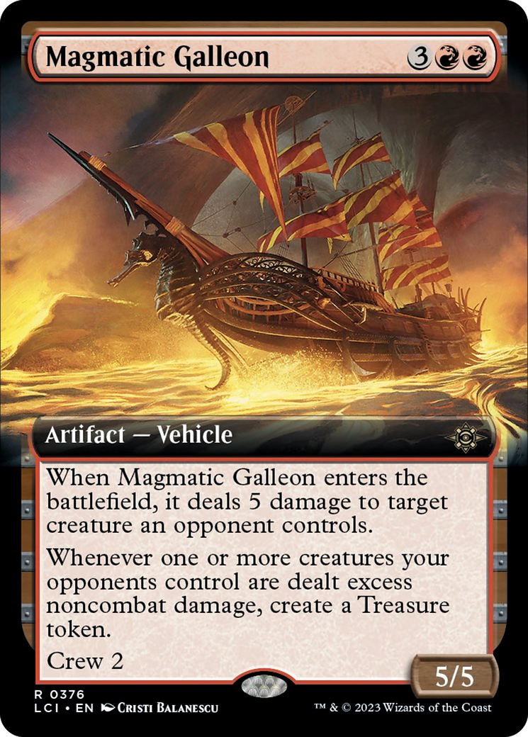 Magmatic Galleon (Extended Art) [The Lost Caverns of Ixalan] | Cracking-Singles