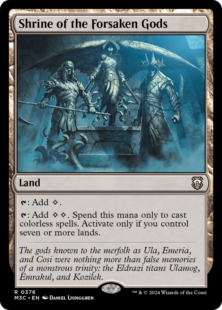 Shrine of the Forsaken Gods (Ripple Foil) [Modern Horizons 3 Commander] | Cracking-Singles