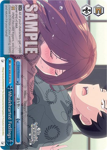 Wholehearted Feelings (5HY/W90-E100 CC) [The Quintessential Quintuplets 2] | Cracking-Singles