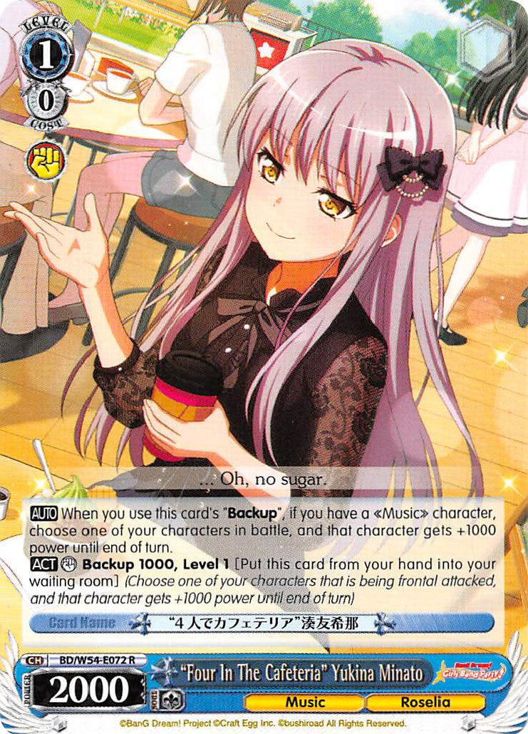 "Four In The Cafeteria" Yukina Minato (BD/W54-E072 R) [BanG Dream! Girls Band Party!] | Cracking-Singles