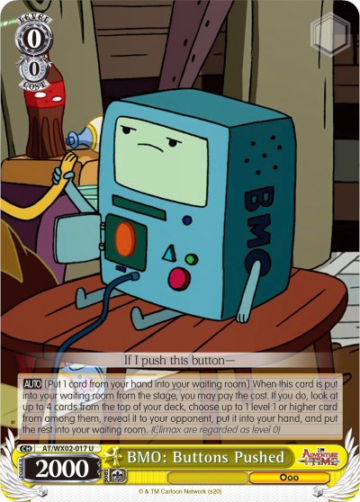 BMO: Buttons Pushed (AT/WX02-017 U) [Adventure Time] | Cracking-Singles