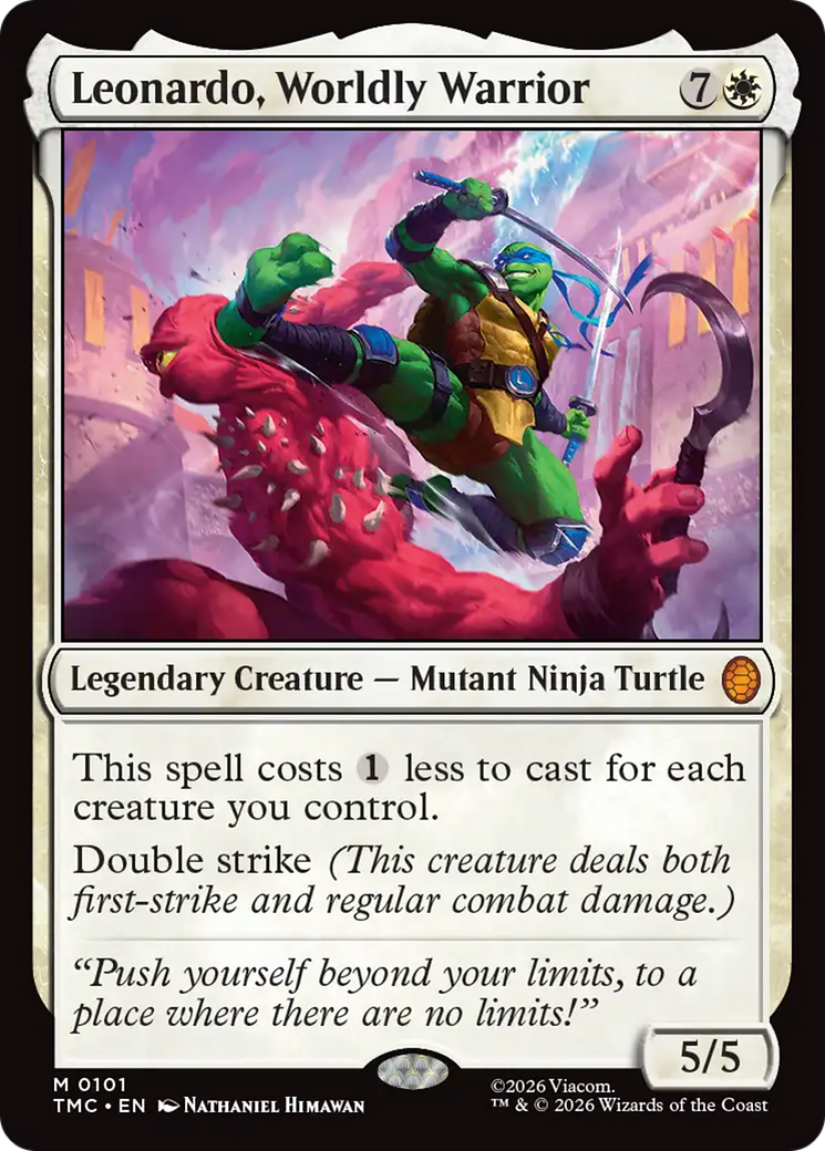 Leonardo, Worldly Warrior [Teenage Mutant Ninja Turtles Commander] | Cracking-Singles