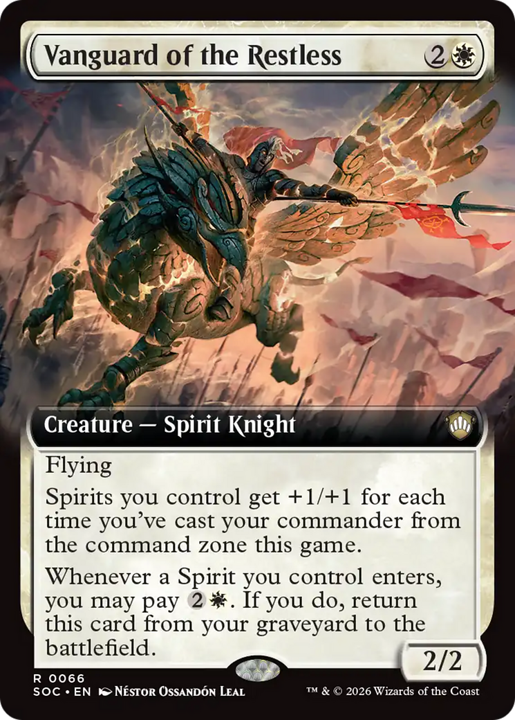 Vanguard of the Restless (Extended Art) [Secrets of Strixhaven Commander] | Cracking-Singles