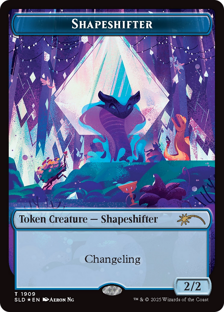 Shapeshifter Token (1909) (Double Rainbow Foil) [Secret Lair Drop Series] | Cracking-Singles