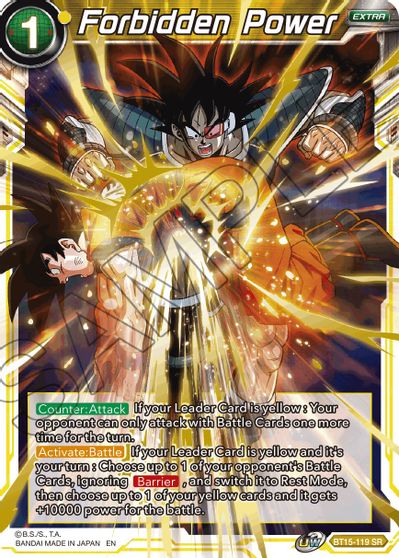 Forbidden Power (BT15-119) [Saiyan Showdown] | Cracking-Singles