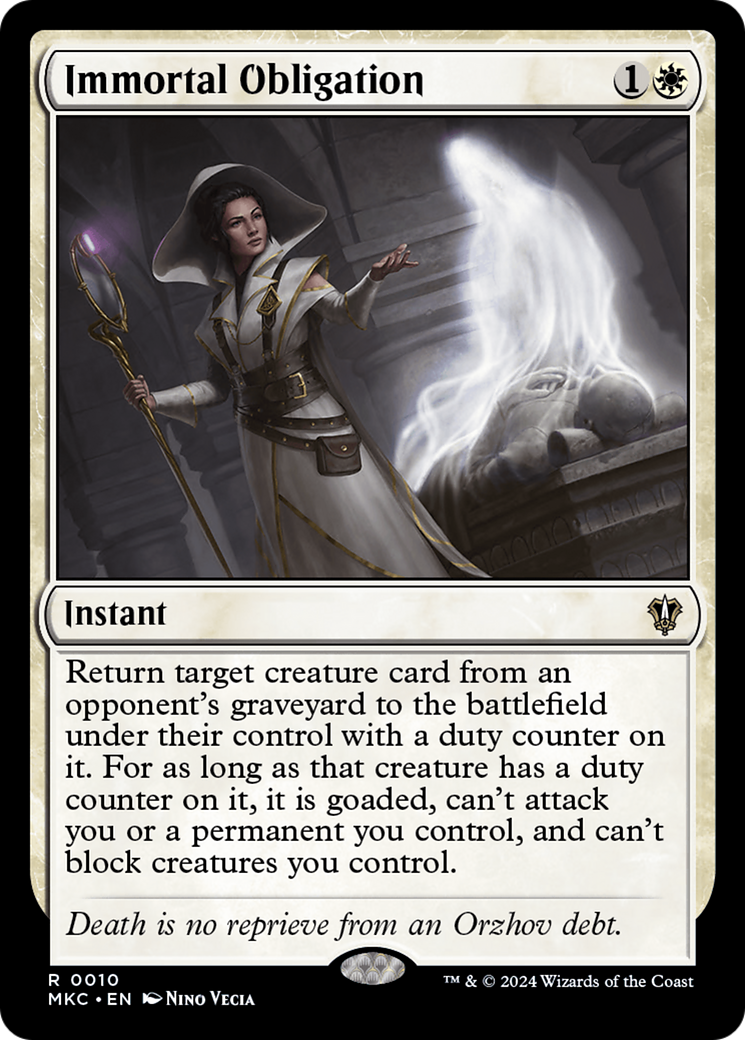 Immortal Obligation [Murders at Karlov Manor Commander] | Cracking-Singles