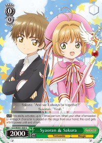 Syaoran & Sakura (CCS/WX01-038 U) [Cardcaptor Sakura: Clear Card] | Cracking-Singles