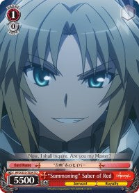 "Summoning" Saber of Red (APO/S53-TE04 TD) [Fate/Apocrypha] | Cracking-Singles