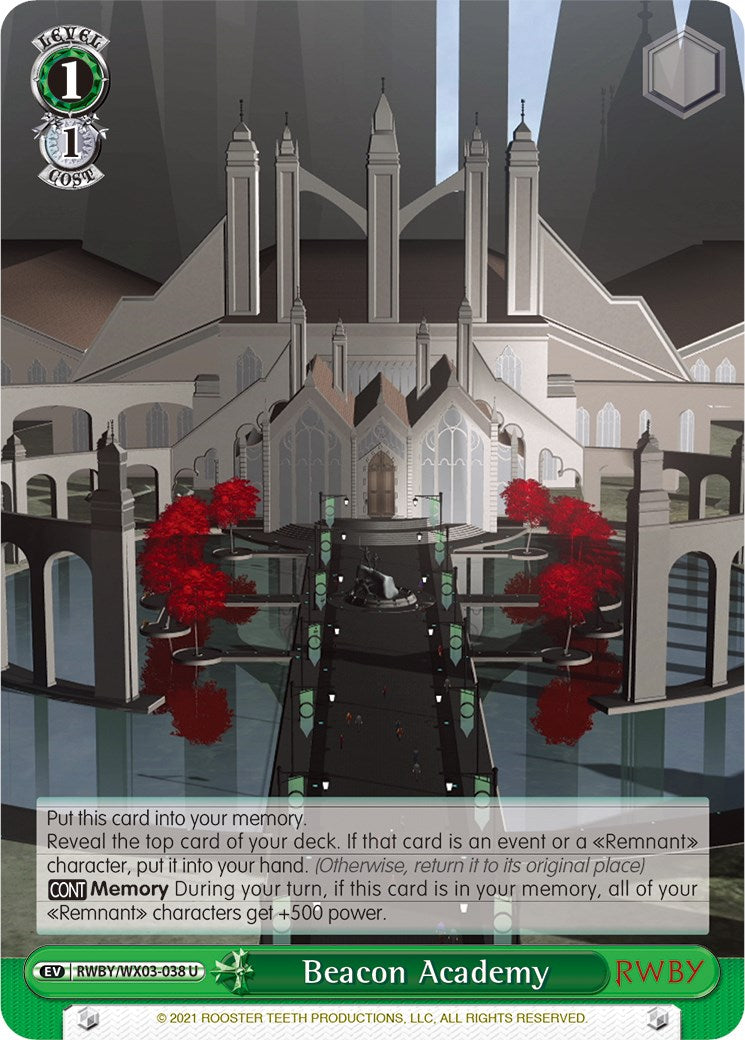 Beacon Academy (RWBY/WX03-038 U) [RWBY] | Cracking-Singles