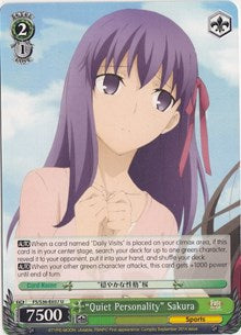 "Quiet Personality" Sakura (FS/S36-E037 U) [Fate/Stay Night [Unlimited Blade Works] Vol. II] | Cracking-Singles