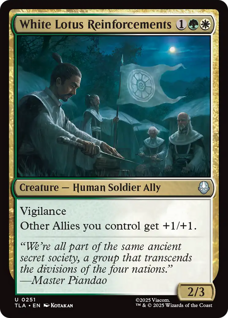 White Lotus Reinforcements [Avatar: The Last Airbender] | Cracking-Singles