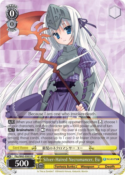 Silver-Haired Necromancer, Eu (Fkz/W65-E003 R) [Fujimi Fantasia Bunko] | Cracking-Singles