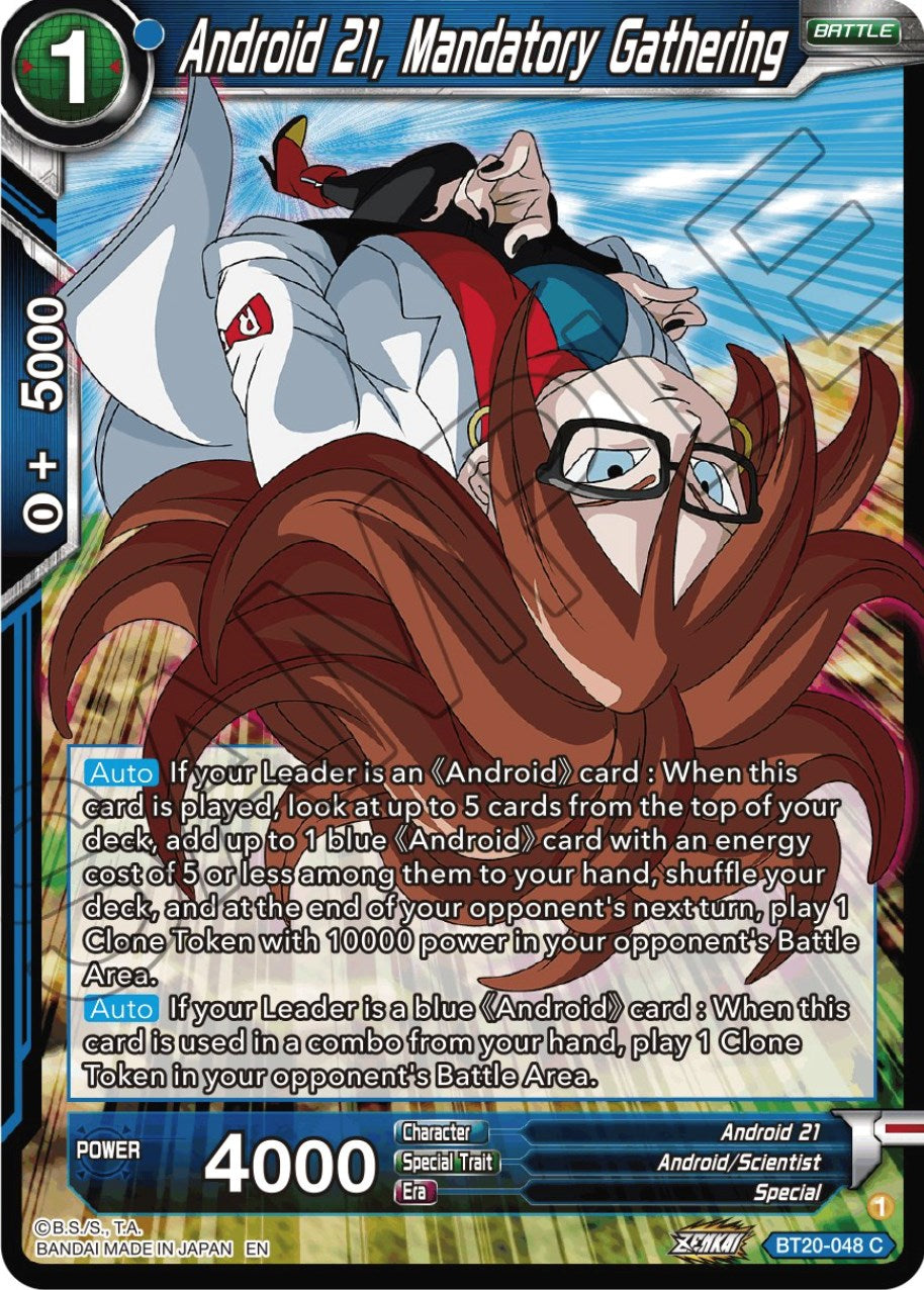 Android 21, Mandatory Gathering (BT20-048) [Power Absorbed] | Cracking-Singles