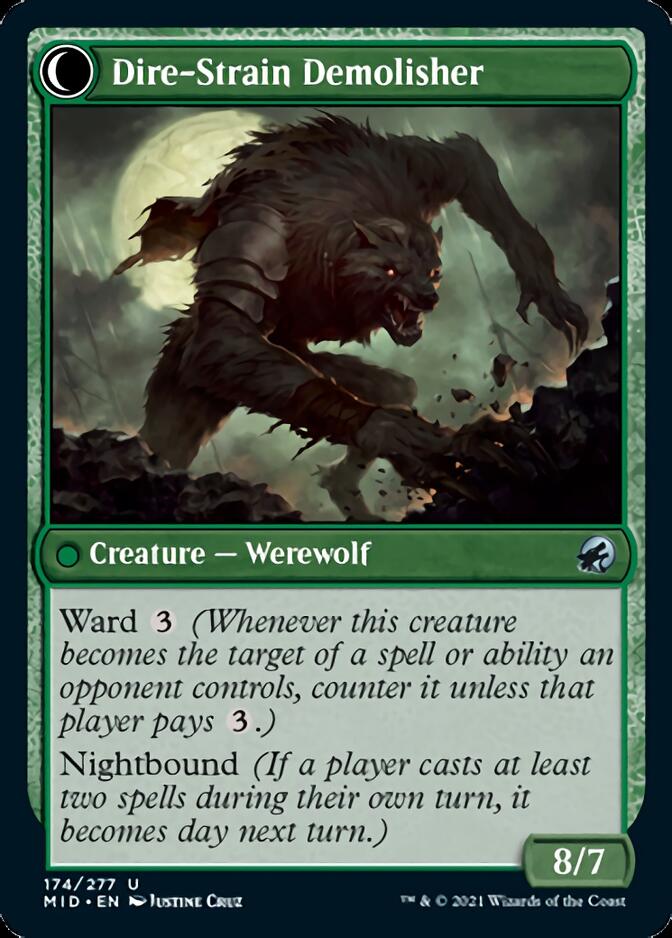Burly Breaker // Dire-Strain Demolisher [Innistrad: Midnight Hunt] | Cracking-Singles