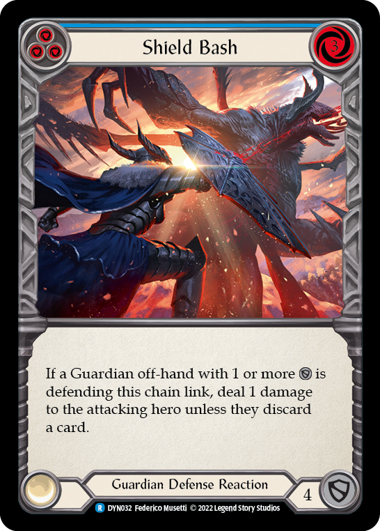Shield Bash (Blue) [DYN032] (Dynasty) | Cracking-Singles
