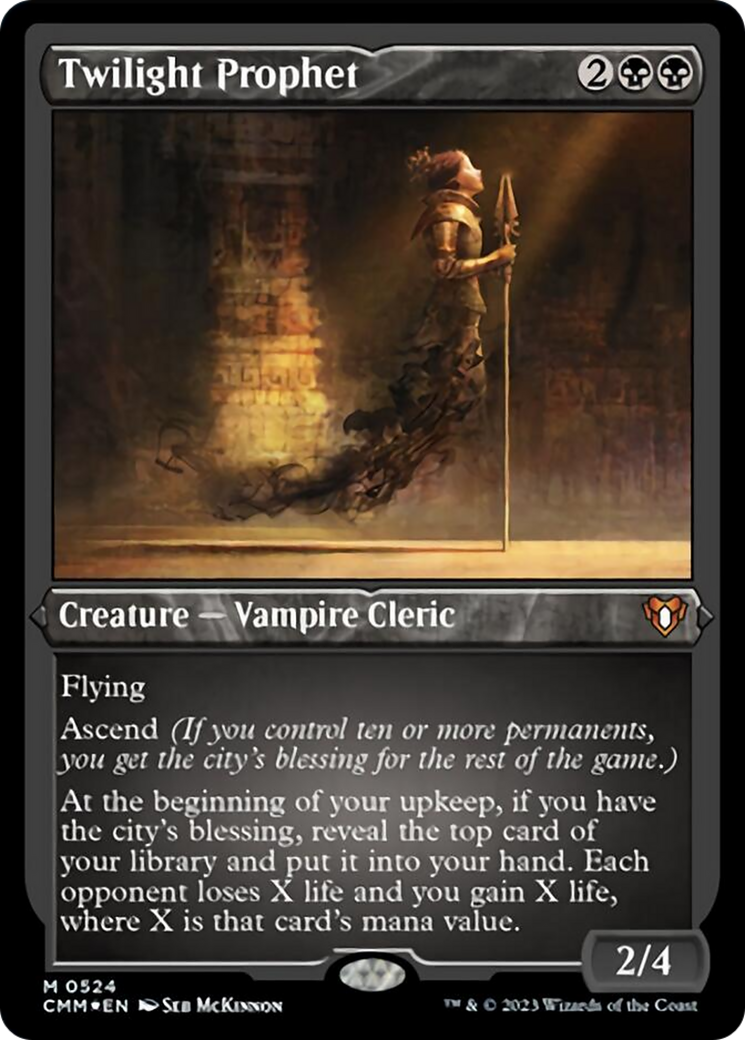 Twilight Prophet (Foil Etched) [Commander Masters] | Cracking-Singles