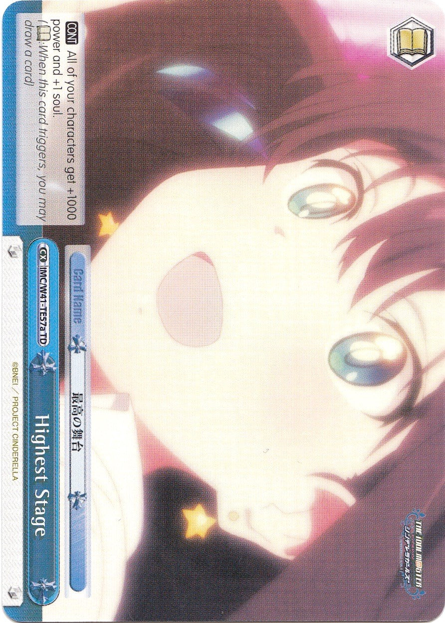 Highest Stage (IMC/W41-TE57a TD) [The iDOLM@STER Cinderella Girls] | Cracking-Singles