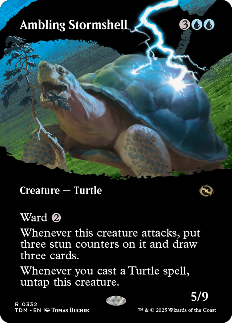 Ambling Stormshell (Borderless) [Tarkir: Dragonstorm] | Cracking-Singles