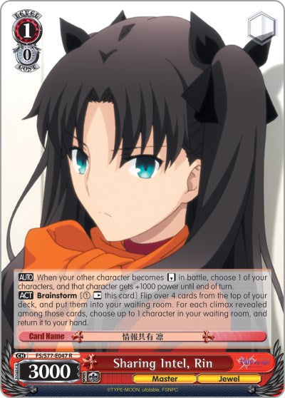 Sharing Intel, Rin (FS/S77-E047 R) [Fate/Stay Night [Heaven's Feel] Vol.2] | Cracking-Singles